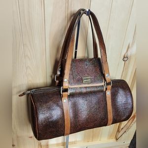 VINTAGE Etro Paisley Print Canvas Bag AND Wallet